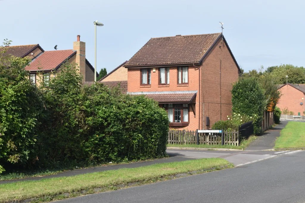 Modern housing in West Totton. Totton sits at the lower end of the district's price range